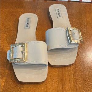 Steve Madden Farrah Slides 8.5 Cream